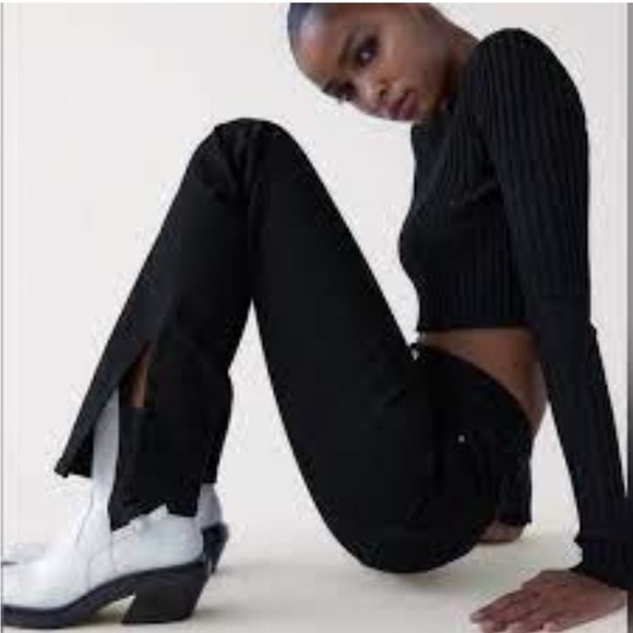 Zara split hem black jeans - Picture 6 of 6